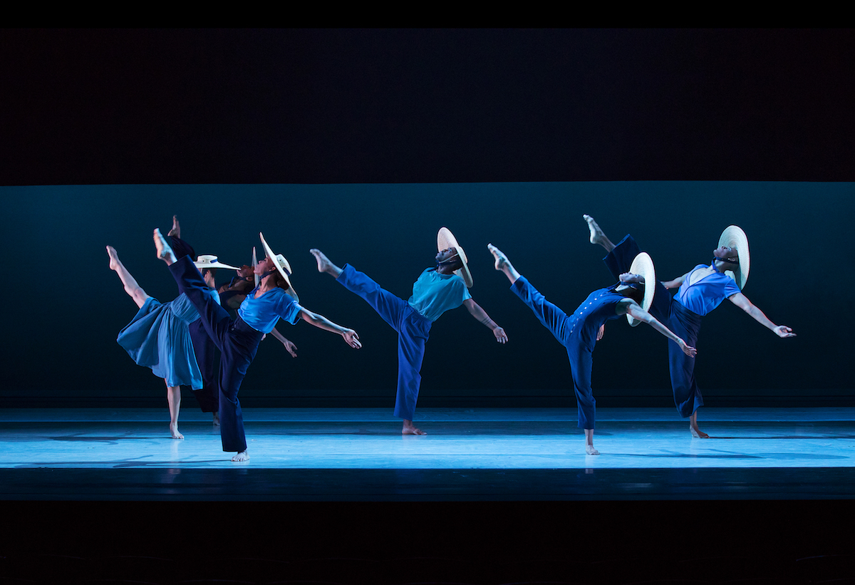 Alvin Ailey American Dance Theater in "Members Don't Get Weary". Photo by Paul Kolnik.
