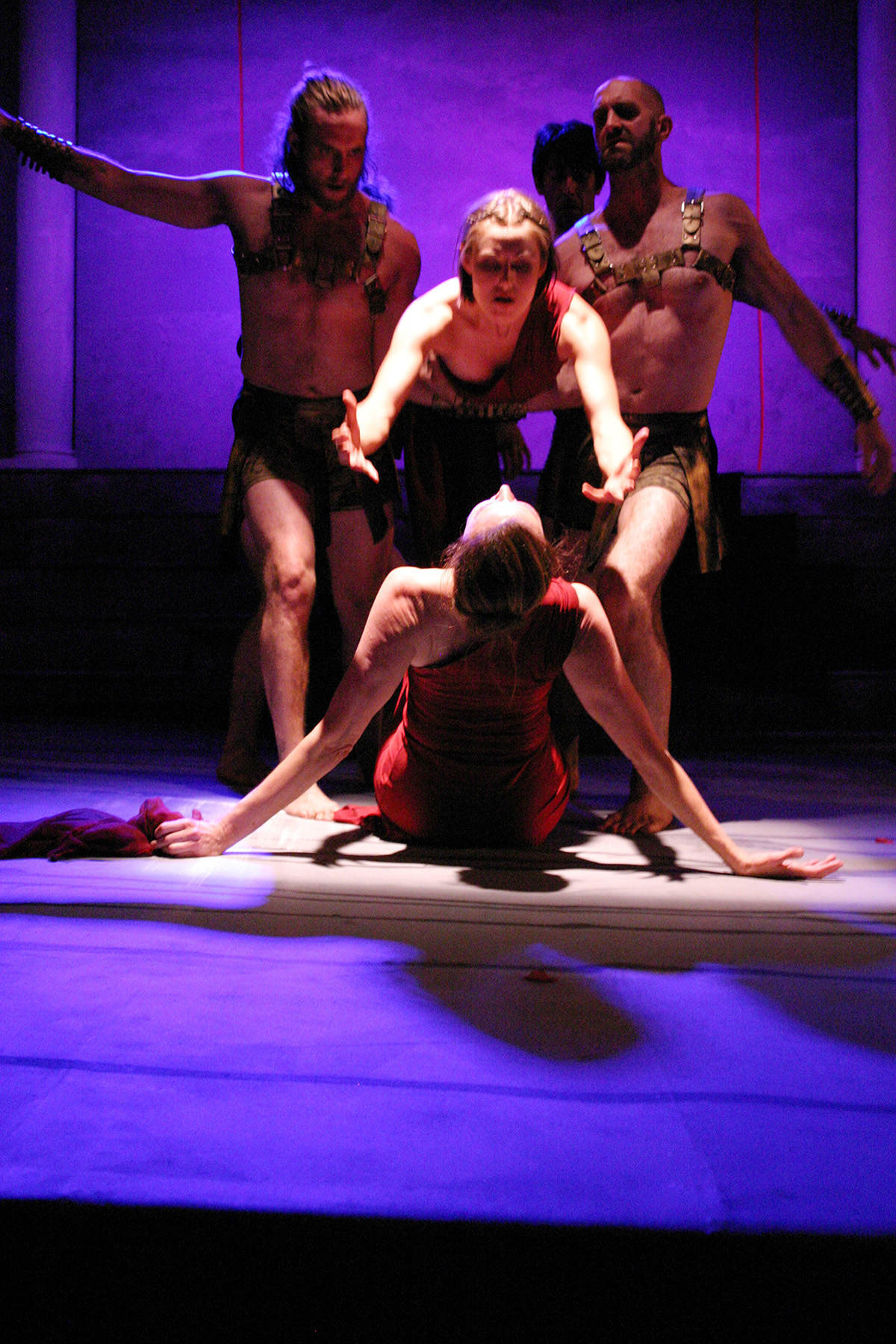 Not Man Apart Physical Theatre Ensemble in “Lysistrata Unbound”. Photo by Enci Box.