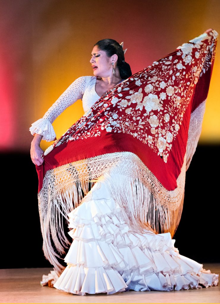 Forever Flamenco’s Lakshmi “La Chimi” Basile. Photo by Bruce Bisenz.