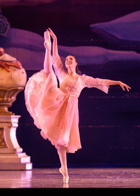 Alumna Alana Griffith as Clara in the Milwaukee Ballet's The Nutcracker – Photo by Mark Frohna