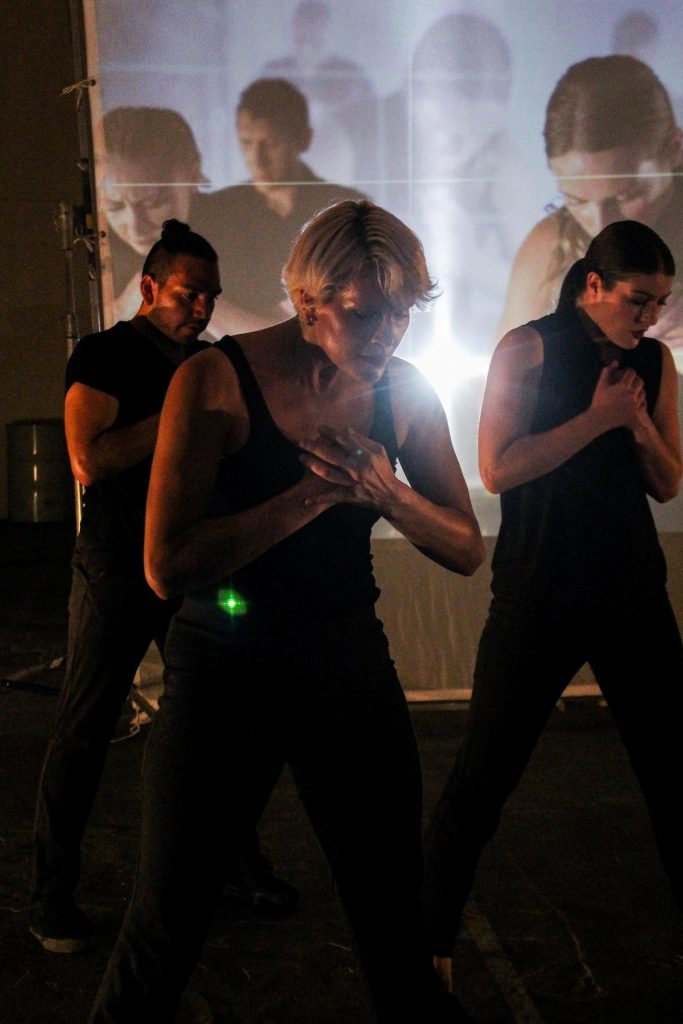 Re:borN Dance Interactive in OMNISCOPIC by Boroka Nagy (center) - Photo: Erin Cuevas
