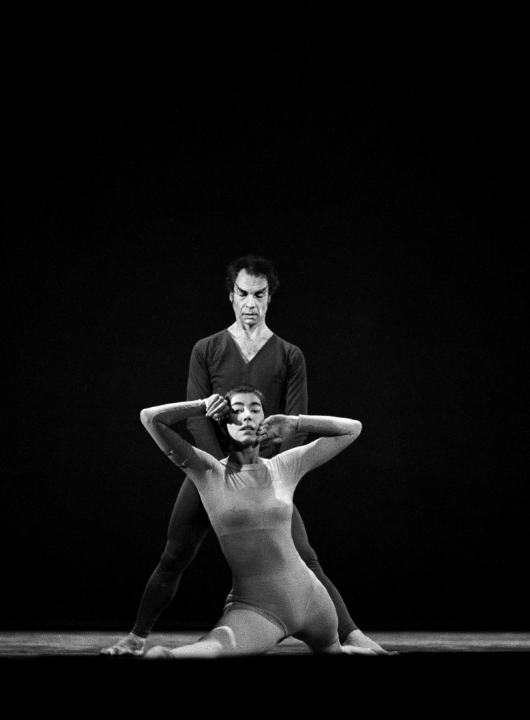 Merce Cunningham and Viola Farber performing "Crises" at BAM, 1970 - Photo by James Klosty