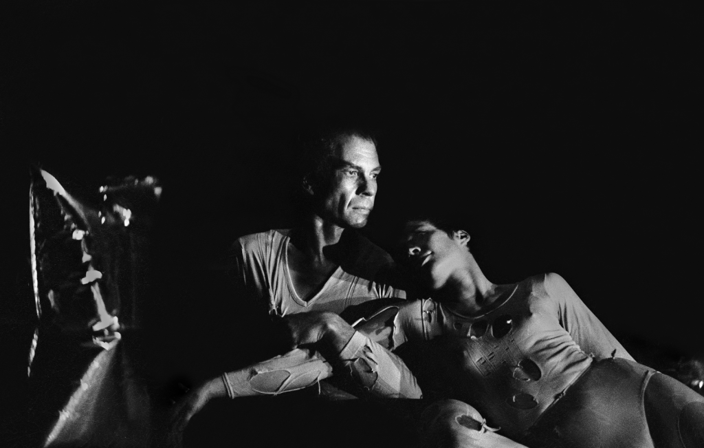 Merce Cunningham and Barbara Lloyd Dilly in "Rainforest" at BAM 1968 - Photo by James Klosty