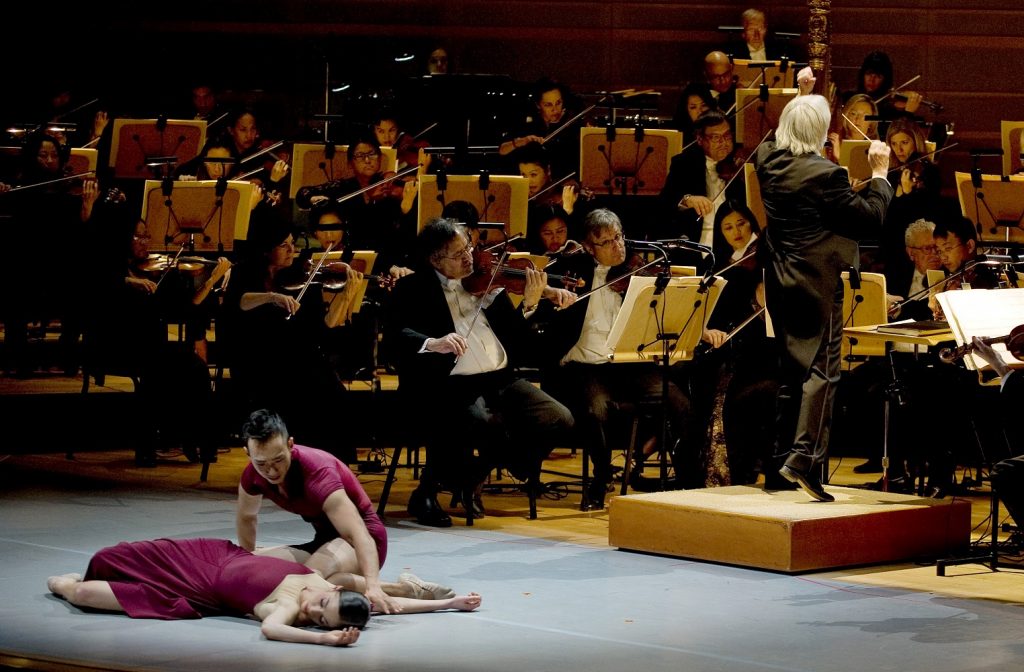 “Romeo and Juliet” Keira Schwartz with the Pacific Symphony Orchestra, Choreographed by Lorin Johnson - Photo by Nick Koon