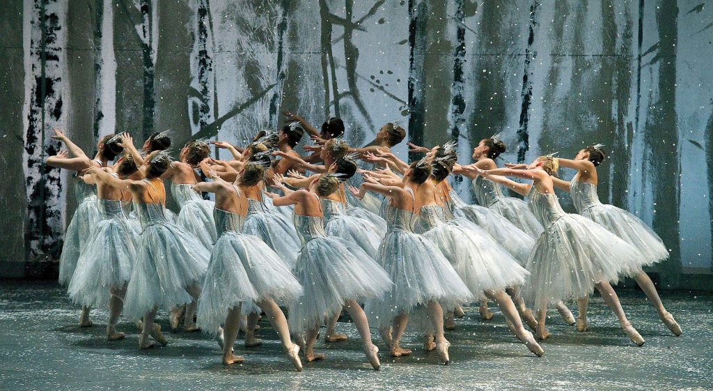 American Ballet Theatre - The Nutcracker - Snowflakes - Photo by Gene Schiavone