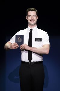 Liam Tobin in "The Book of Mormon" - Photo by Julieta Cervantes