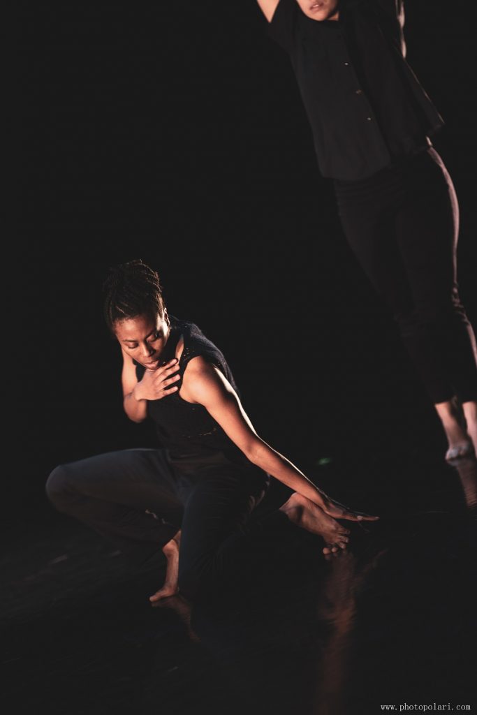 Kyreeana Alexander and Mariah Spears in "Along the Edges" choreographed by Kindra Windish - Photo by Photopolari