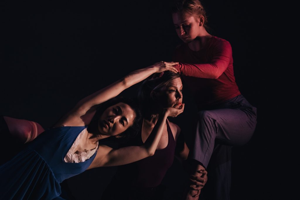 LACDC - Hyosun Choi, Tiffany Sweat, and Kate Coleman in "Well Weathered" choreographed by Alice Klock - Photo by Robbie Sweeney