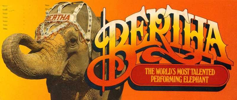 Bertha the Elephant - Photo from the web.