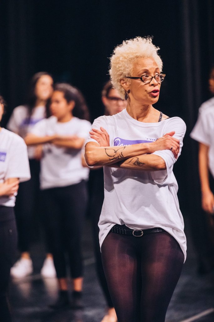 Valarie Pettiford teaching class at Dance and Dialogue - Photo courtesy of the organization.