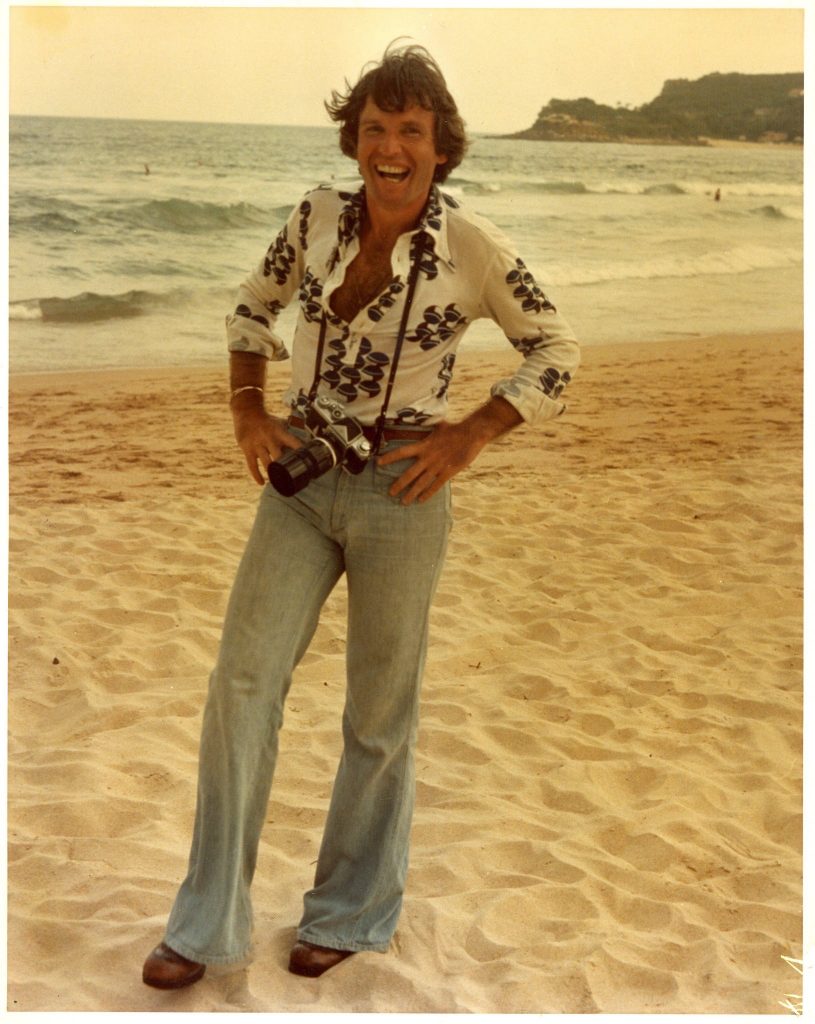 Don Bradburn on a beach in Australia - Photo courtesy of Karen Harris