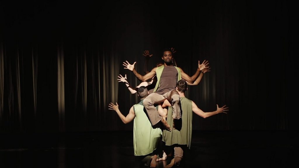 BrockusRED in "As Ancient and Young as Spring" choreography by Deborah Brockus - Screenshot by LADC