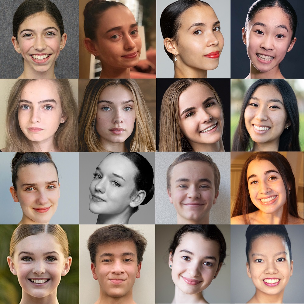 2021 Ballet semifinalists for The Music Center Spotlight - Photo courtesy of The Music Center