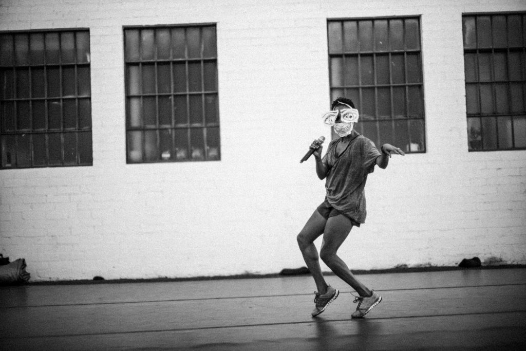 Yusha-Marie Sorzano rehearsing "The Betweens" - choreography by Jermaine Spivey and Spenser Theberge - Photo courtesy of LADP