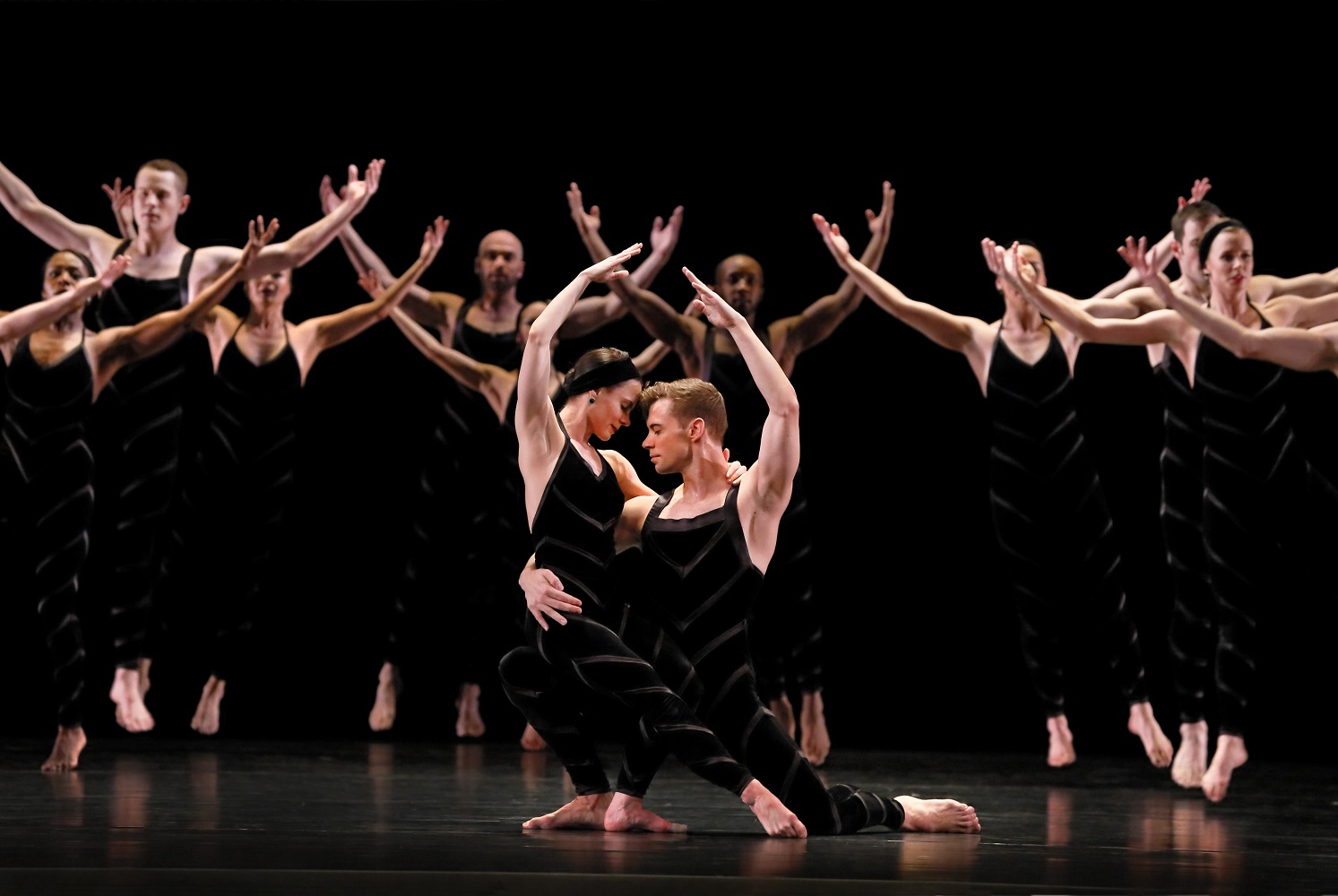 Paul Taylor Dance Company in Taylor's "Promethean Fire" - Photo by Paul B. Goode