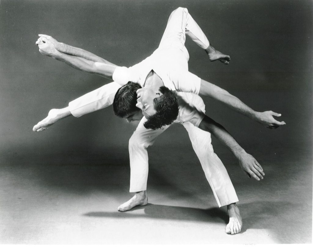 Lar Lubovitch Dance Company - Sylvain Lafortune and Rick Michalek in "Concerto Six Twenty-Two" - Photo by Jack Mitchell