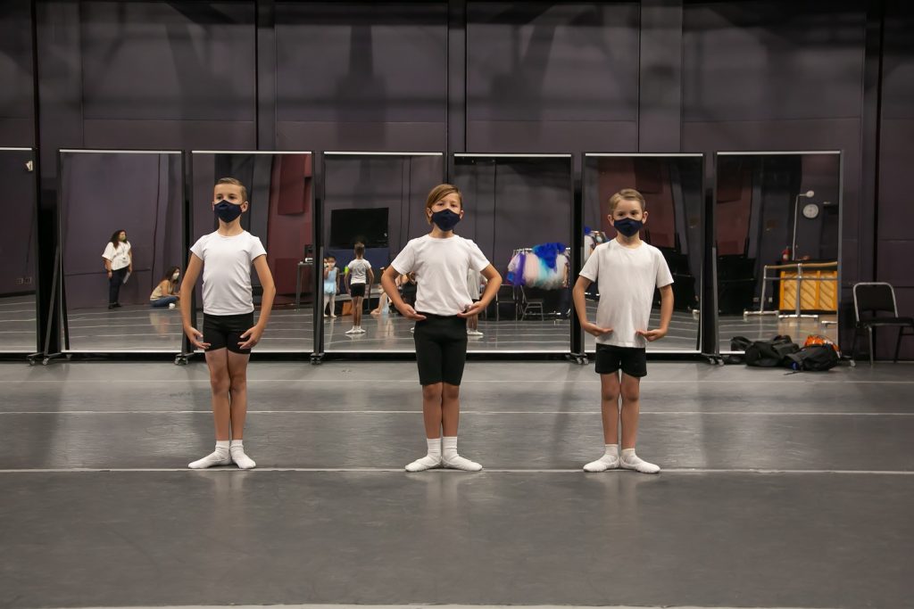 Male students at American Ballet Theatre William J. Gillespie School at the Segerstrom Center for the Arts - Photo courtesy of The Center