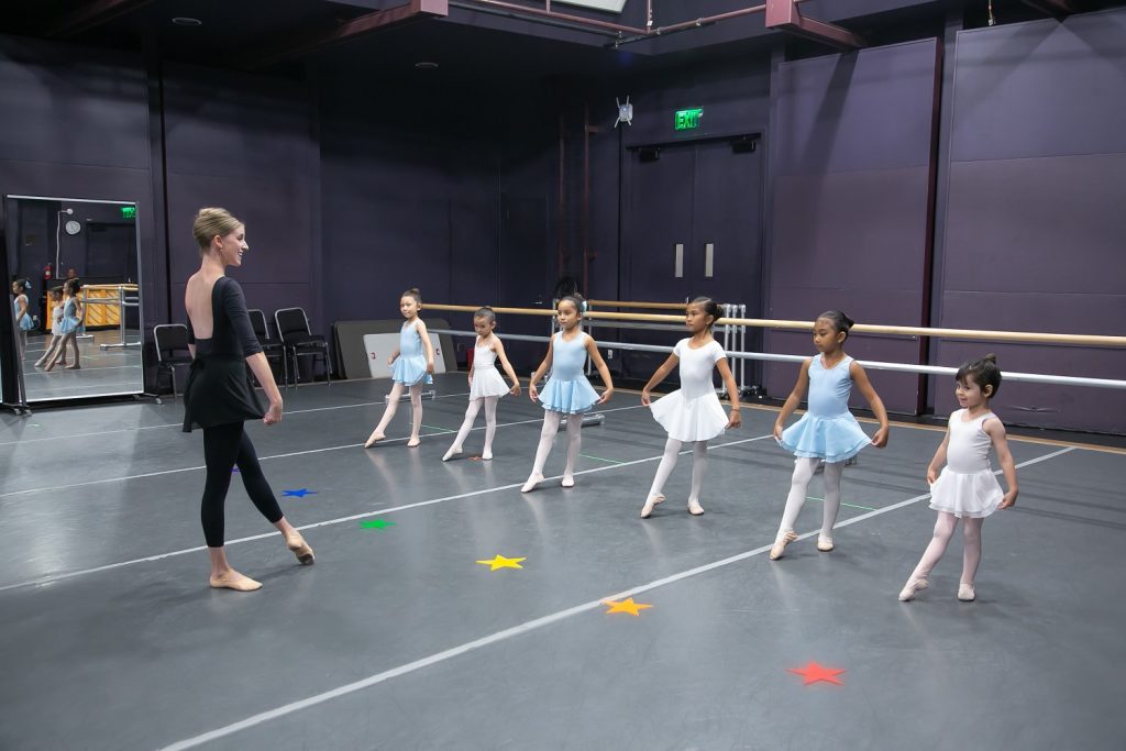 Children's ballet class at American Ballet Theatre William J. Gillespie School at the Segerstrom Center for the Arts - Photo courtesy of The Center