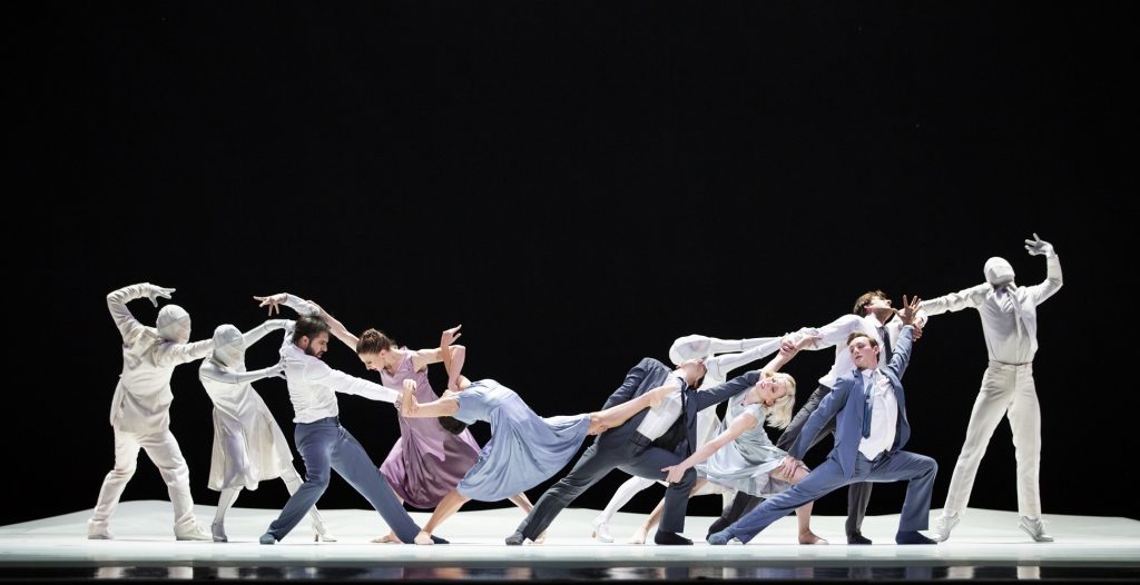 Pacific Northwest Ballet company dancers in Crystal Pite’s "Plot Point" - Photo © Angela Sterling 