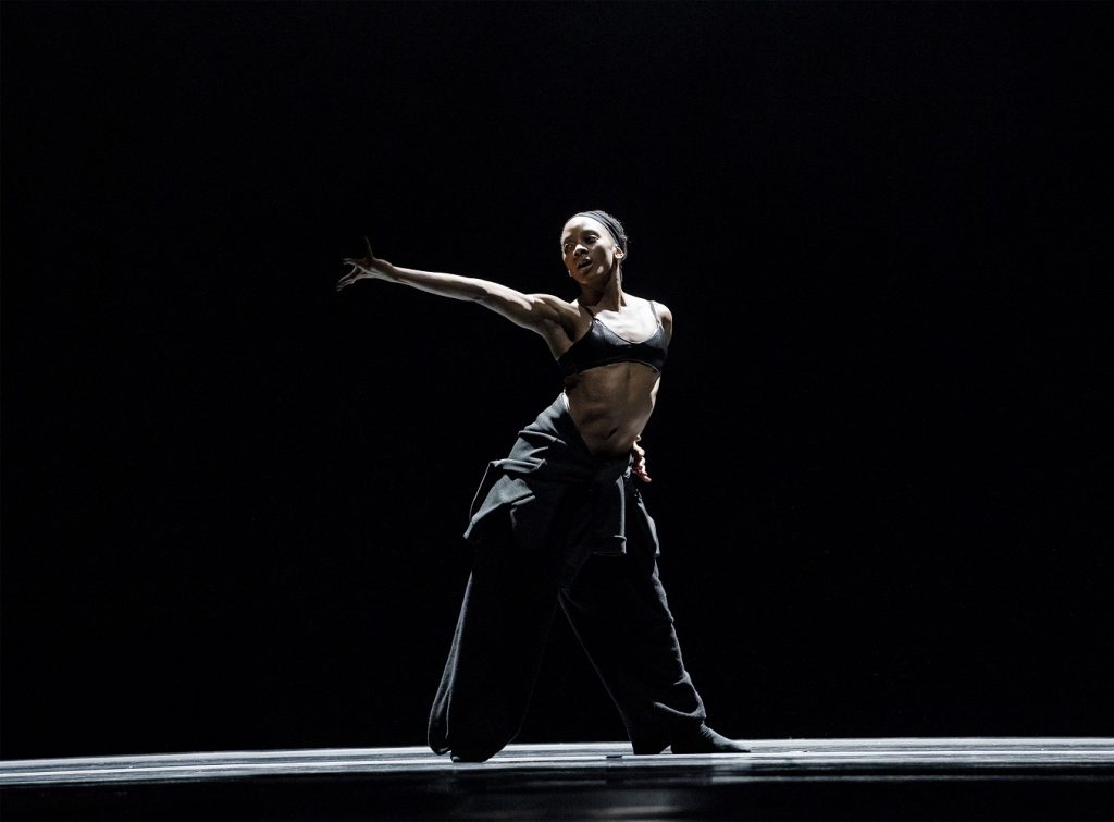 Alvin Ailey American Dance Theater - Jacquelin Harris in Aszure Barton's "Busk" - Photo by Paul Kolnik