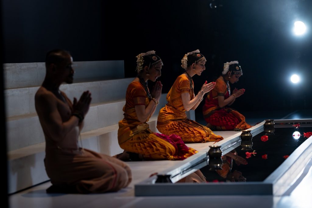 Ragamala Dance Company - (L-R) Alan Tse, Tamara Nadel Jessica Fiala, Sri Guntipally - Photo by Luis Luque