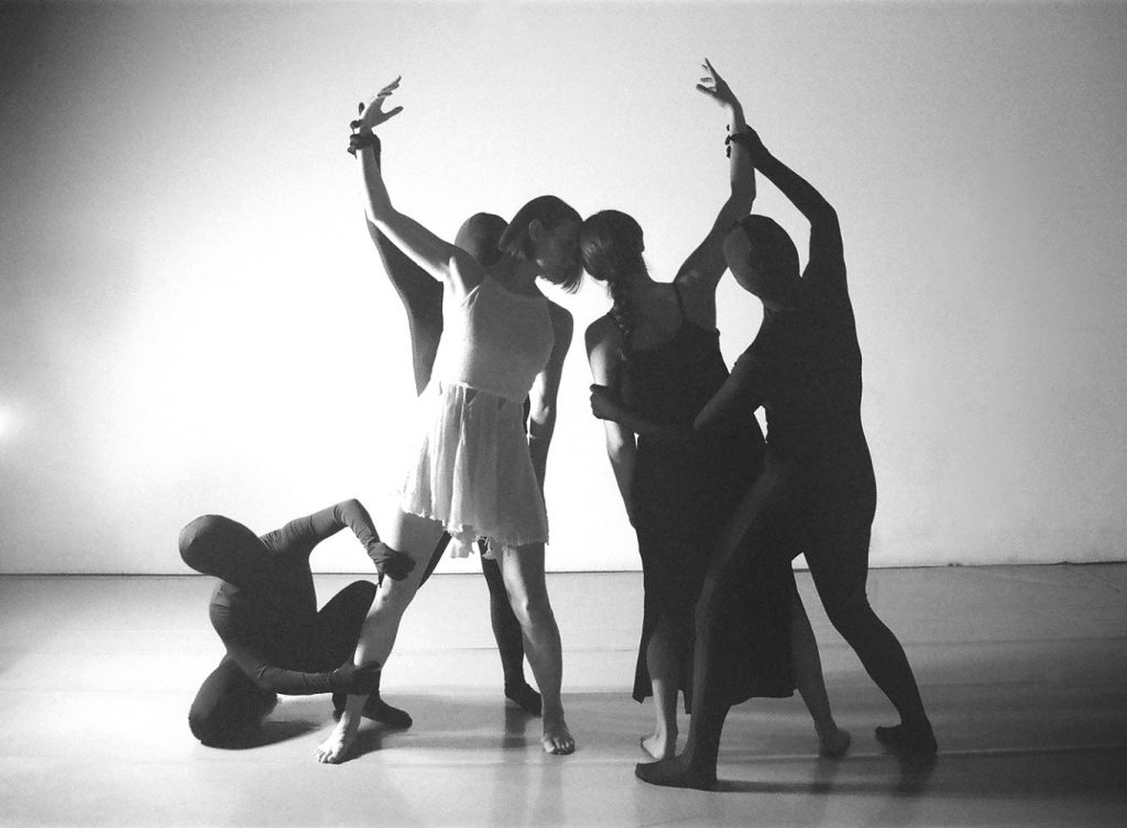 Imprints in rehearsal for "Let Us Bleed, Then Heal" choreography by Hannah Millar - Photo by Terra Friedman