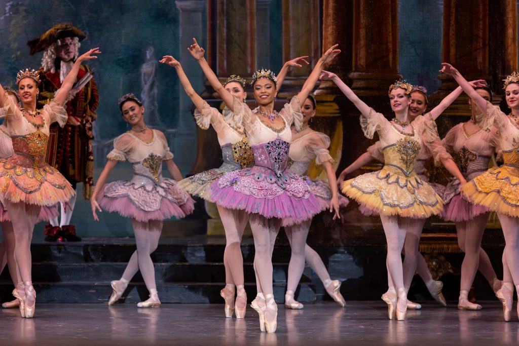 Los Angeles Ballet - Jasmine Perry and Los Angeles Ballet Ensemble in The Sleeping Beauty - Photo by Reed Hutchinson