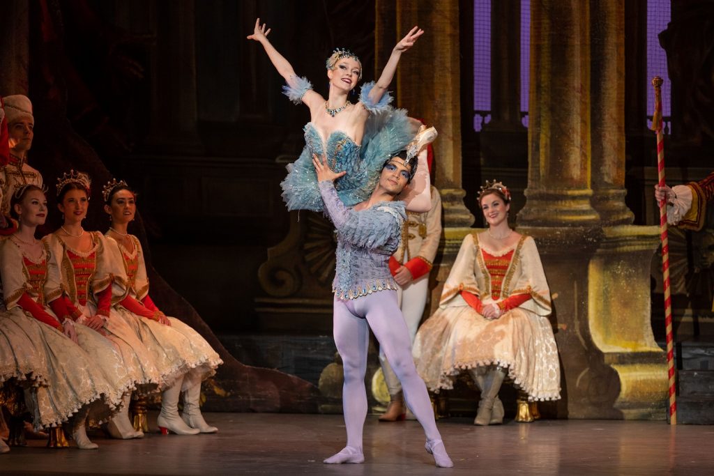 Los Angeles Ballet - Cassidy Cocke and Cesar Ramirez Castellano in The Sleeping Beauty – Photo by Reed Hutchinson