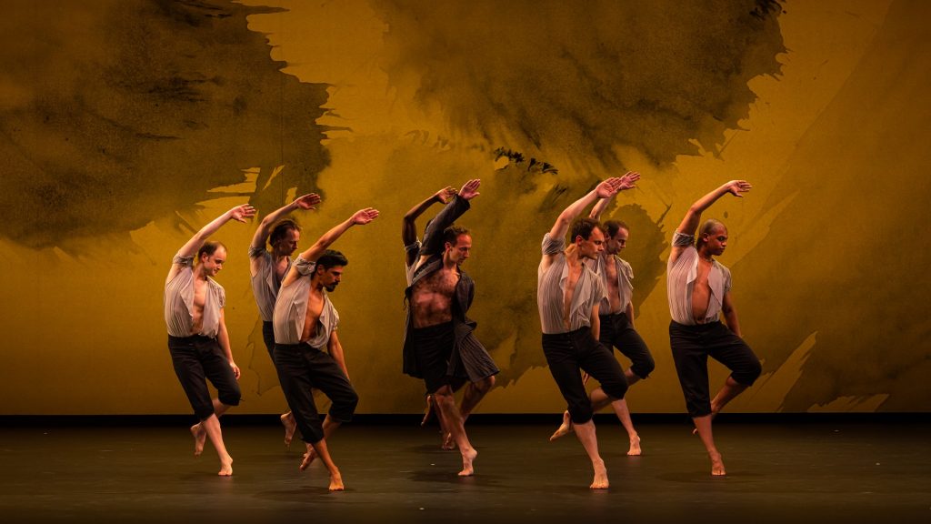 Mark Morris Dance Group & Music Ensemble in "Mozart Dances" - Aaron Loux (Center) - Photo by Skye Schmidt