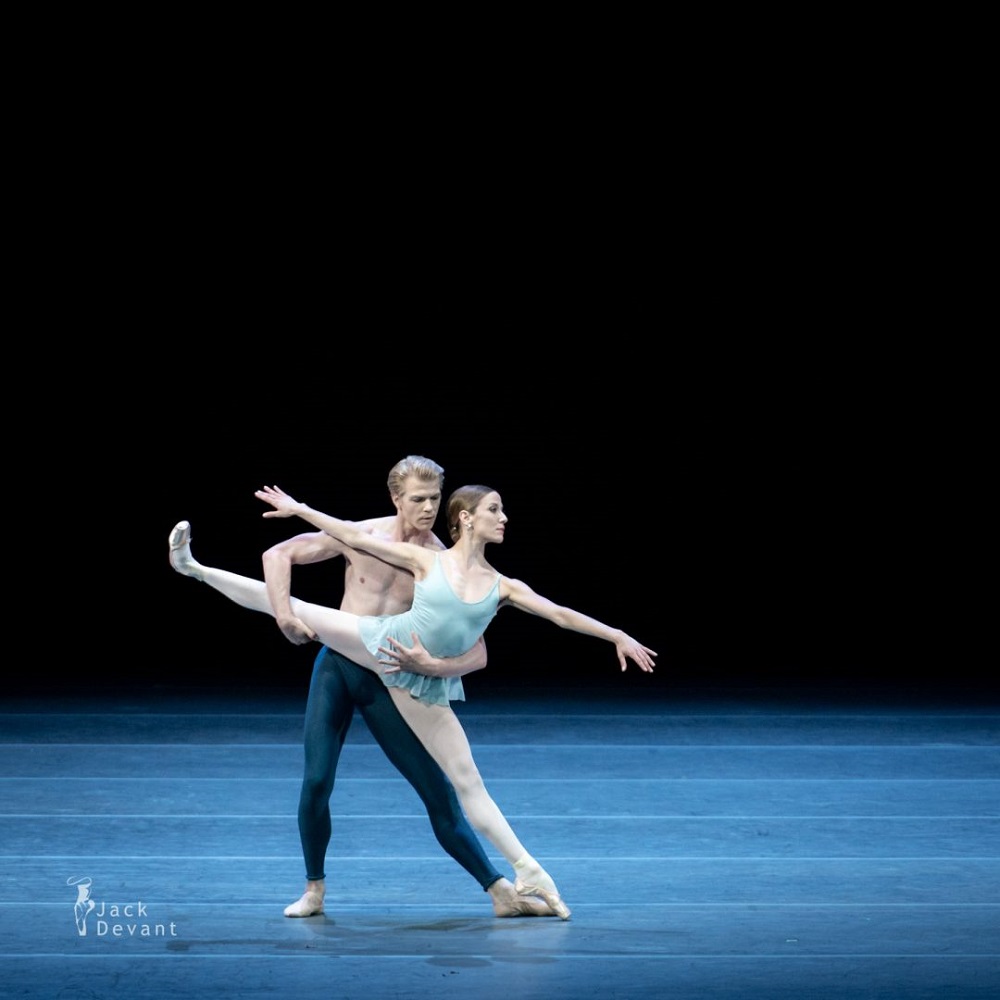 Paris Opera Ballet - Jack Devant and Ludmila Pagliero in "Trois Gnossiennes" created by Hans van Manen - Photo by Marijn Rademaker