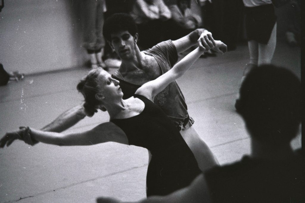 Richard Fein in rehearsal of "Steptext" with Pascale Michelet-Schmitt - Photo by Antony Rizzi