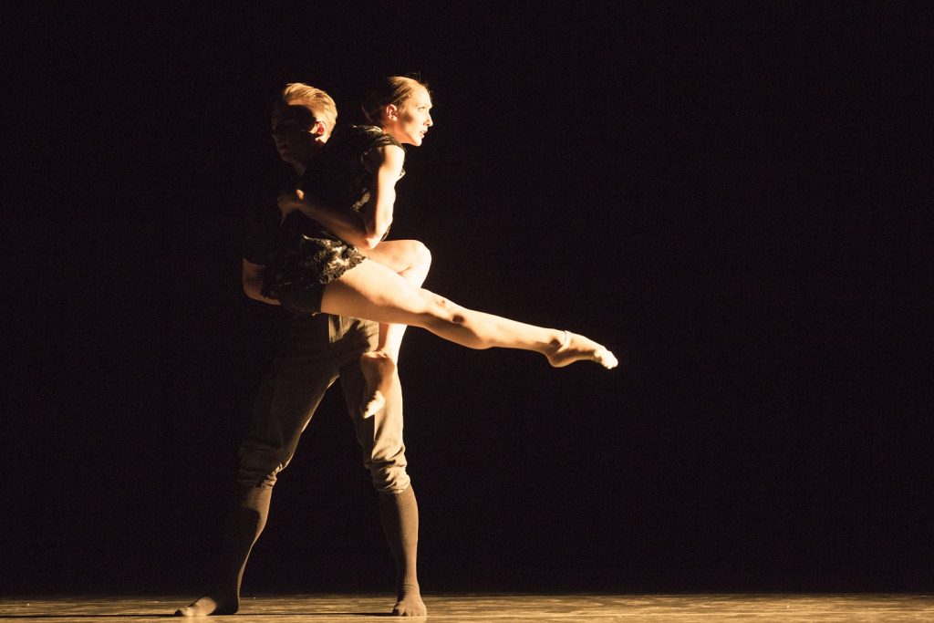 PNB principle dancers Elisabeth Murphy and Dylan Wald in Alejandro Cerrudo's "Little Mortal Jump" - Photo by Angela Sterling
