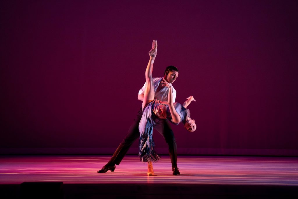 Contempo Arts Production's FUSED - Dave Naquin and Robbie Downey in "Mil Pasos" by Marine de Vachon - Photo by Cheryl Mann