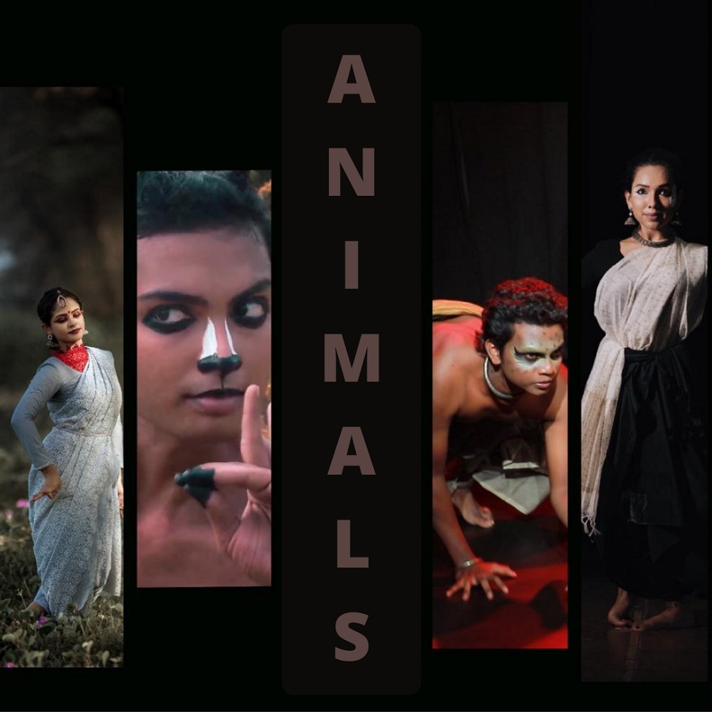 Cast of "Animals" - Deepali Salili, Nilava Sen, Athul Balu, and Shubhamani Chandrashekar - Photo courtesy of the Indo-American Arts Council