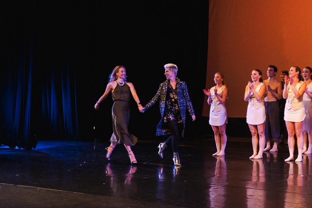 (L-R) Megan Pulfer, Laurie Sefton and members of Emergent during curtain call - Photo by Jazley Faith @jazleyfaithphoto