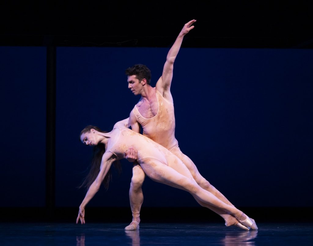 Pacific Northwest Ballet principal dancers Lesley Rausch and Lucien Postlewaite in Kent Stowell’s "Carmina Burana" - Photo © Angela Sterling