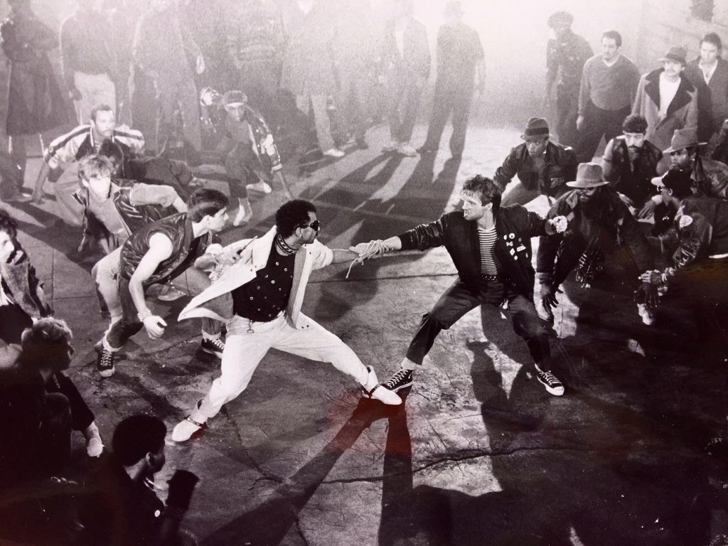 (L-R) Michael Peters, Vincent Paterson in Michael Jackson's "Beat It" - Photo courtesy of the artist.