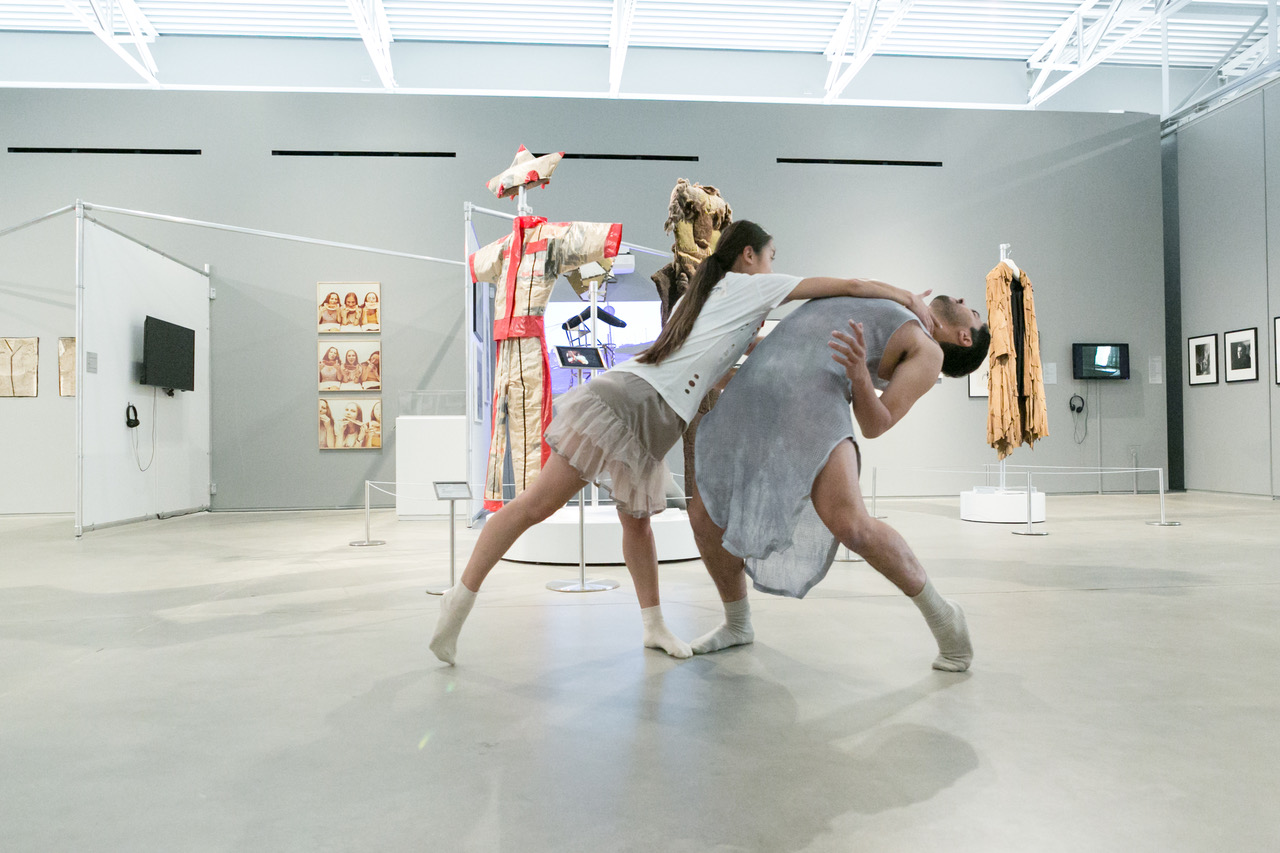 Donna Sternberg and Dancers - Stephanie Cheung, Joseph Lister in Iron Women a the Wende Museum - Photo by Paul Antico