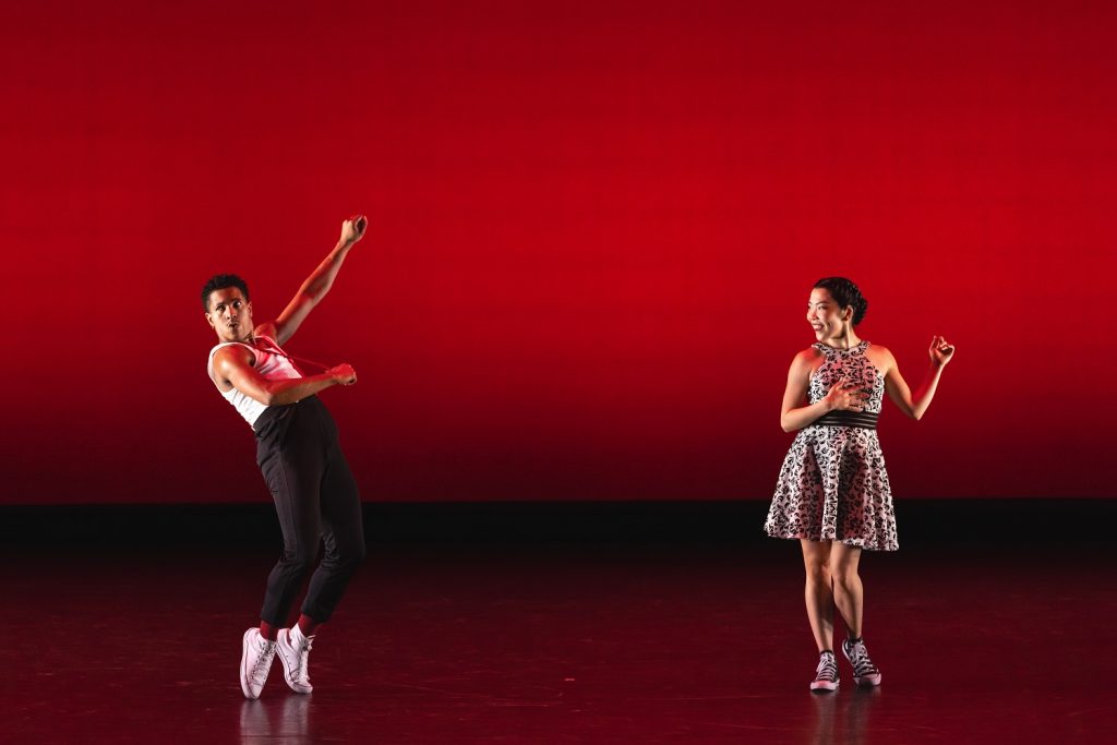 BalletX dancers Shawn Cusseaux and Andrea Yorita in Caili Quan’s FANCY ME - Photo by Skye Schmidt
