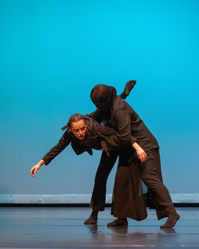 Imprints Dance Company - Halie Donabedian and Jordyn Maxfield in Hannah Millar's "Let Us Bleed, The Heal" - Photo by Tucker Maxfield