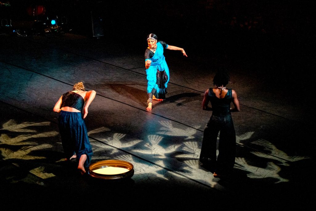 (L-R) Berit Ahlgren, Ashwini Ramasayma, Alanna Morris in "Let the Crows Come" - Photo by Jayme Halbritter