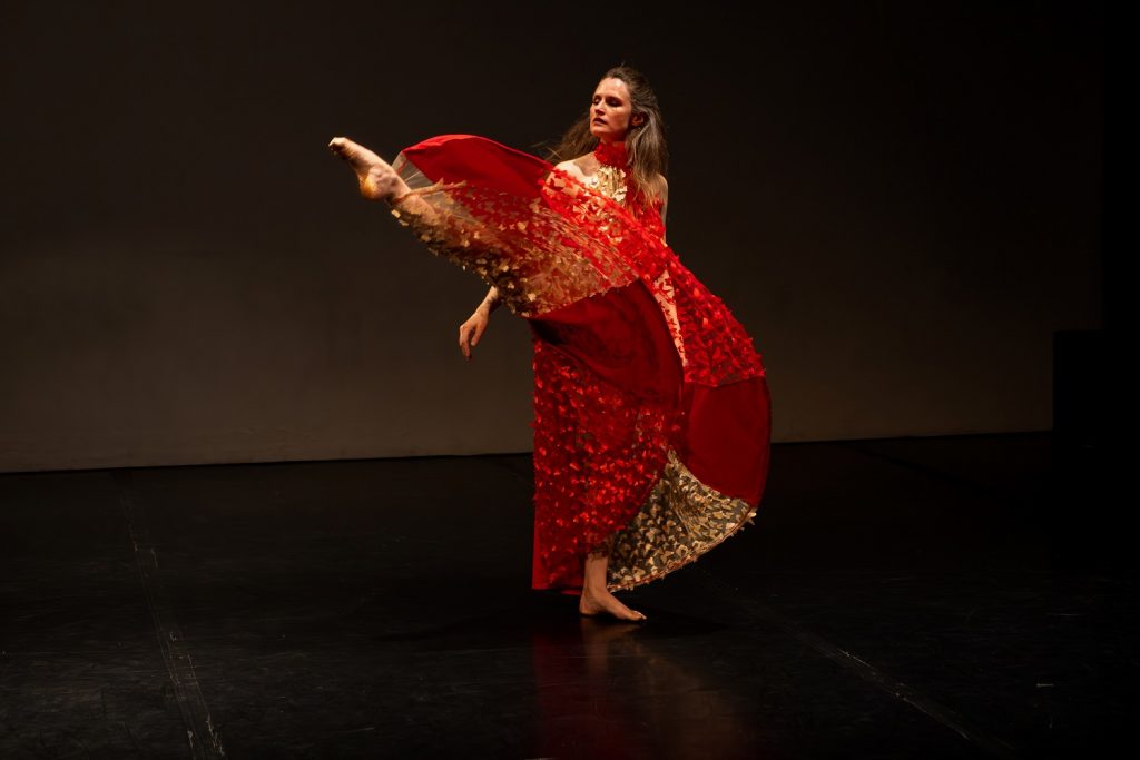 LA Dance Festival - Deborah Rosen in “POLLEN / Gaia” - Photo by Taso Papadakis