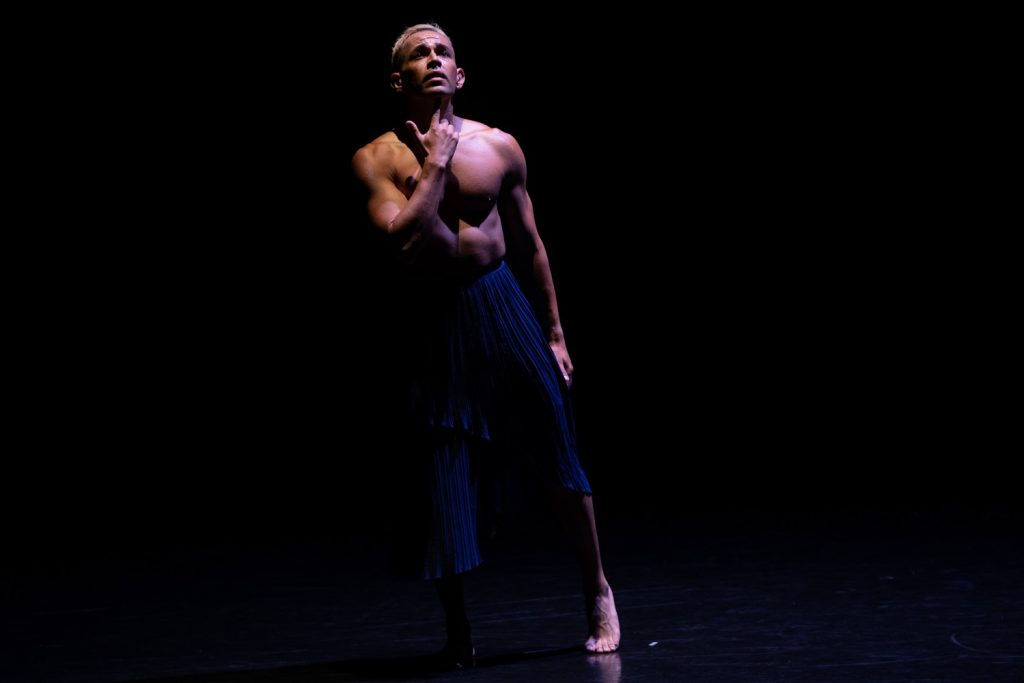Joshua D. Estrada-Romero in his "Rise-Fall-Rise" - Photo by Denise Leither