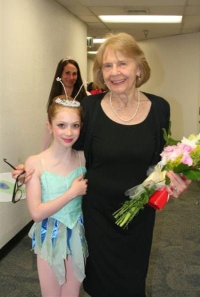 A young Lyrica with Yvonne Mounsey - courtesy of the artist
