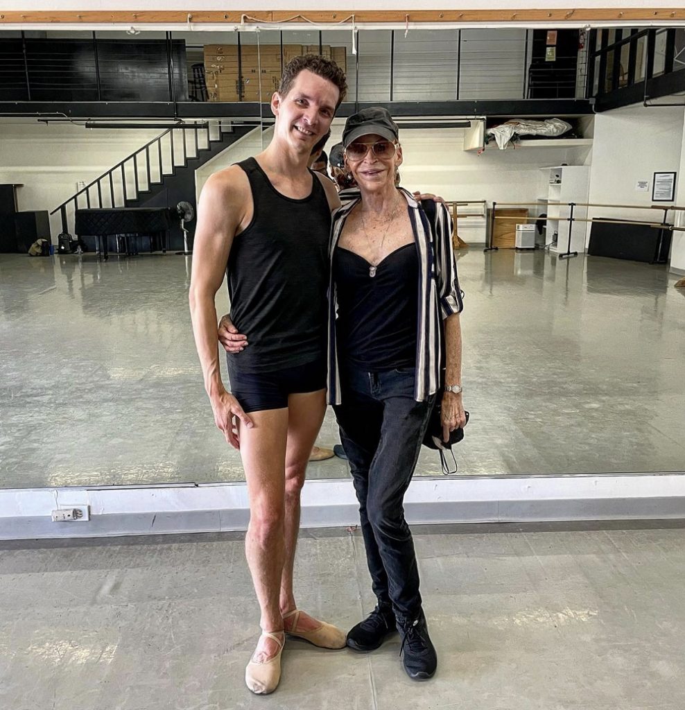 Maté Szentes with Patricia Neary at Westside Ballet - Photo by Todd Lechtick