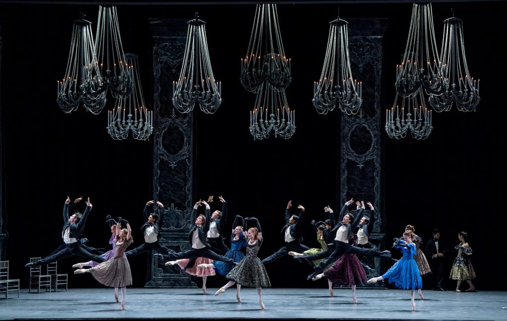 Los Angeles Ballet - Ensemble, Act 3 of Val Caniparoli's Lady of the Camillias - Photo by Cheryl Mann