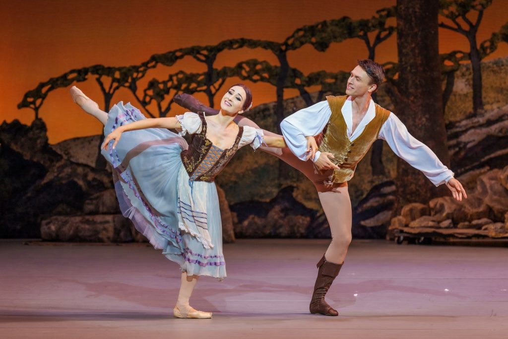 Elizaveta Gogidze as Giselle and Oleksii Kniazkov as Albrecht, Act 1 - United Ukrainian BalletGiselle - Photo: ©Altin Kaftira