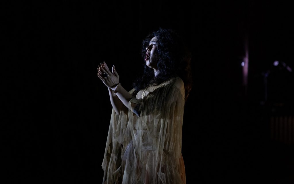 Micaela Tobin in "APOLAKI: Opera of the Scorched Earth" - Photo by Angel Origgi
