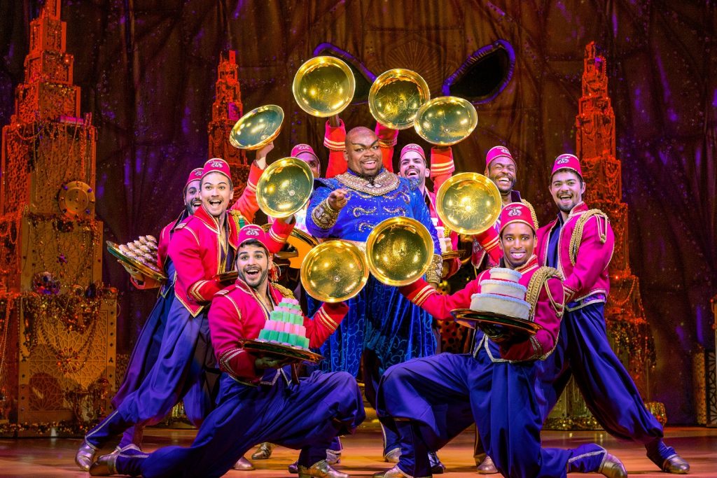 Marcus M. Martin as Genie and Company in "Aladdin" - Photo Deenvan Meer Disney